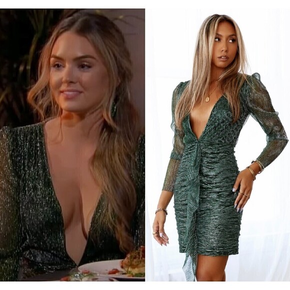 Hello Molly Dance Show Dress Emerald Green Mini Bodycon ASO NWT Size XS - Picture 2 of 16